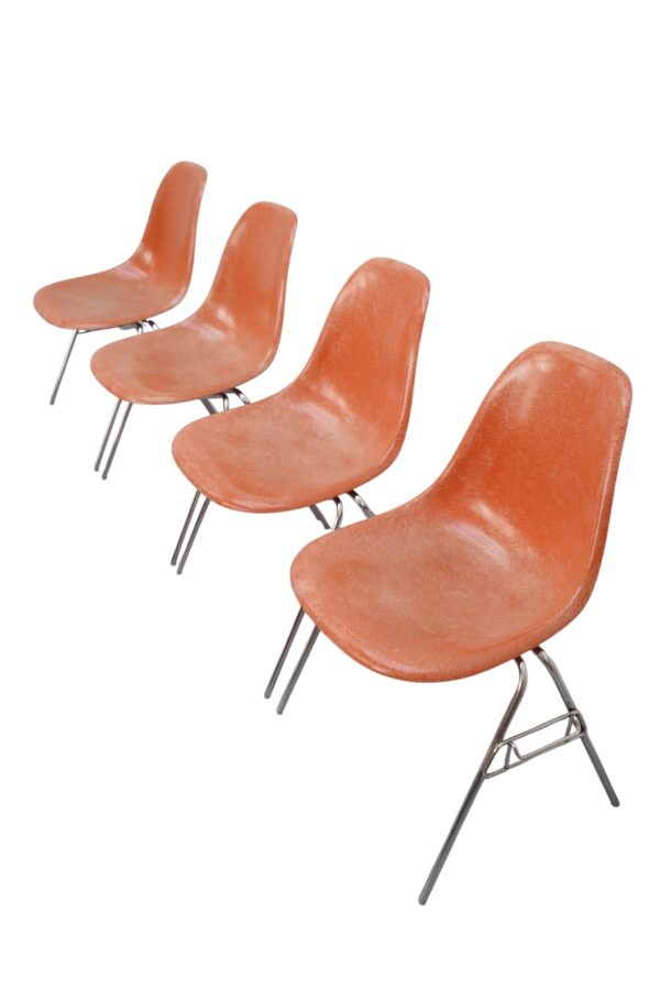 Set de 4 chaises DSS Charles & Ray, Herman Miller