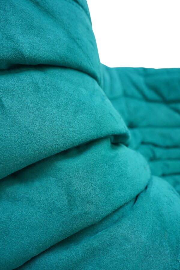 Ensemble de 3 pièces de canapés turquoise TOGO, Ligne Roset