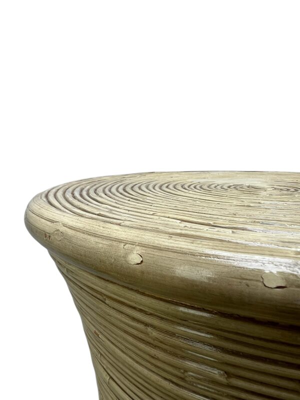 Paire de colonne en rotin
