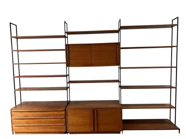 Bibliothèque mid-century, Swiss Teak – Image 2