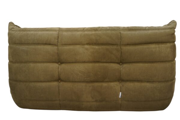 Ensemble de 5 pièces de canapés, modèle TOGO de la Ligne Roset par Michel Ducaroy. Récemment retapissé d'un tissu en alcantara de couleur vert olive