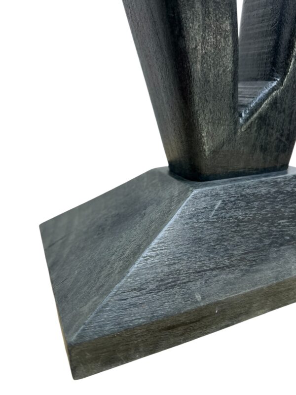 Sculpture abstraite en bois