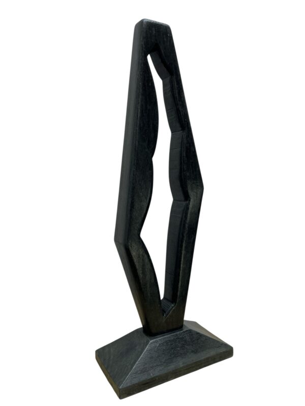 Sculpture abstraite en bois