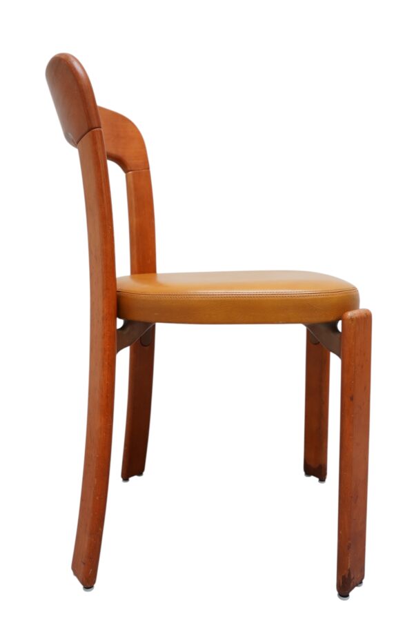 Ensemble de 8 chaises de Bruno Rey fabriquées par la maison Suisse "Dietiker" vers 1970's.