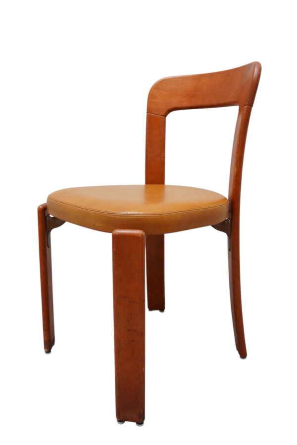 Ensemble de 8 chaises de Bruno Rey fabriquées par la maison Suisse "Dietiker" vers 1970's.