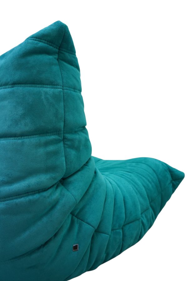 Ensemble de 3 pièces de canapés turquoise TOGO, Ligne Roset