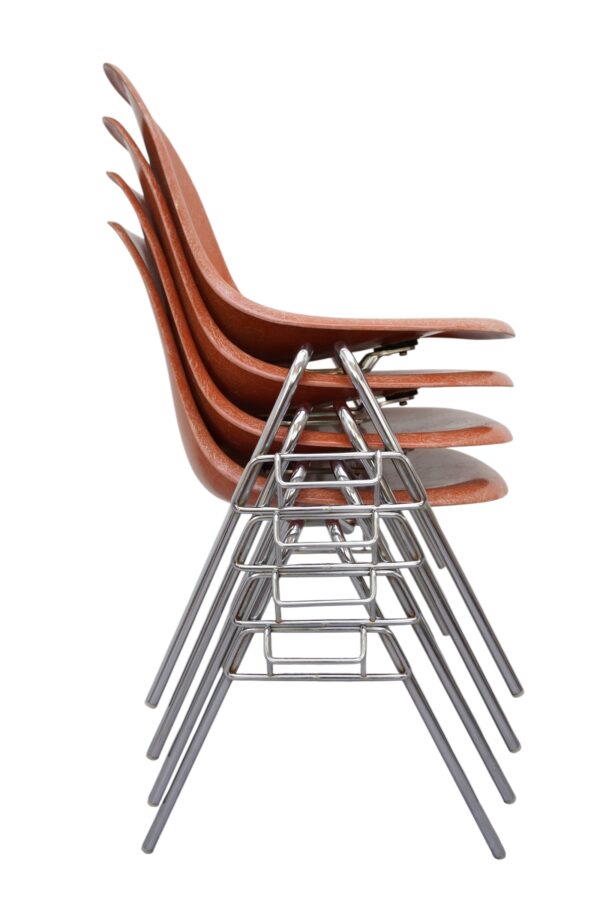 Set de 4 chaises DSS Charles & Ray, Herman Miller