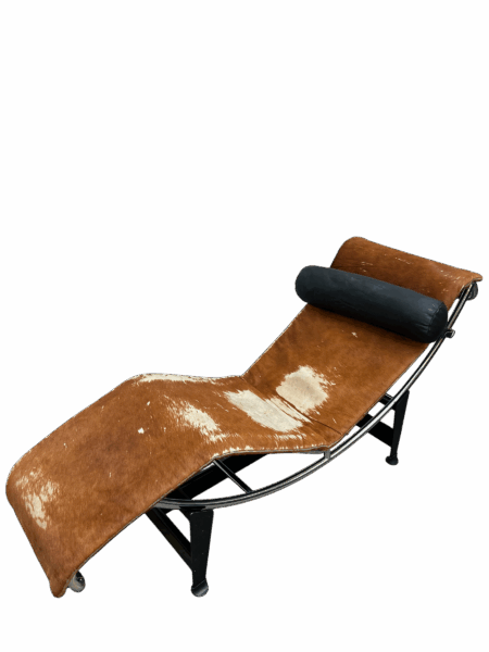 Chaise longue LC4 par Le Corbuisier, Cassina 1995's, cuir de vachette