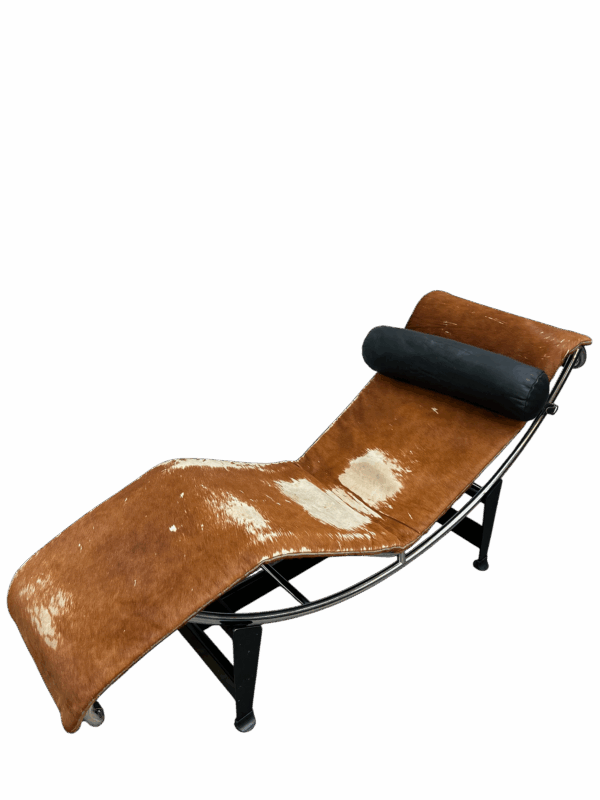 Chaise longue LC4 par Le Corbuisier, Cassina 1995's, cuir de vachette