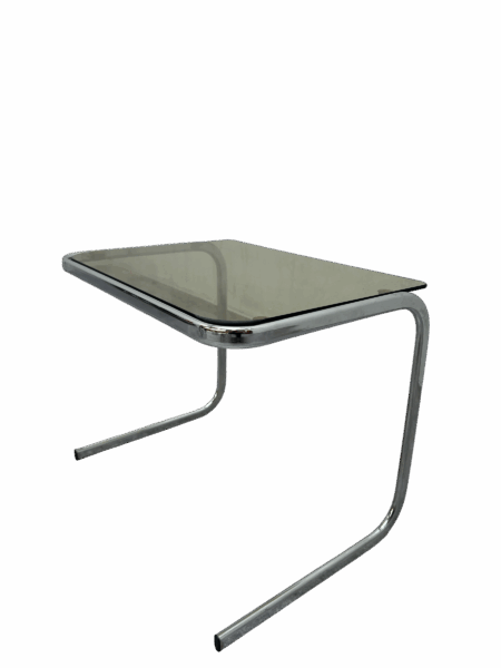 Tables d'appoint dans le style bauhaus, inspirée de Milo Baughman 1970's.