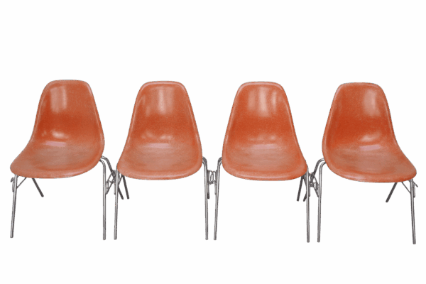 Set de 4 chaises DSS Charles & Ray, Herman Miller