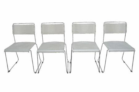 Set de 4 chaises italiennes Spilimbergo, 1980's