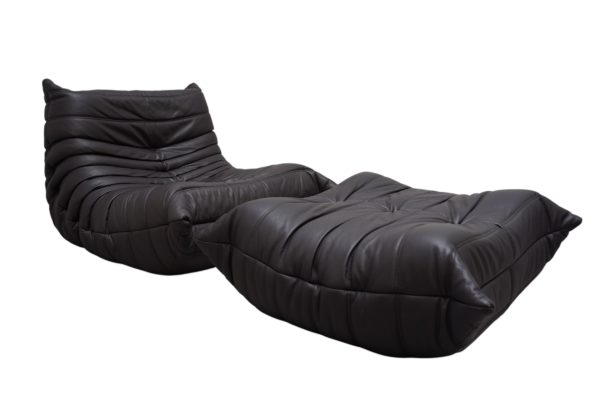 Chauffeuse et Pouf TOGO, Michel Ducaroy pour Ligne Roset – Image 2