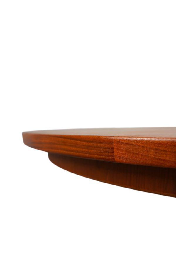 Table à manger ronde en tekc par Bernhard Pedersen and Son