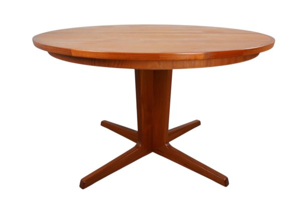 Table à manger ronde en tekc par Bernhard Pedersen and Son