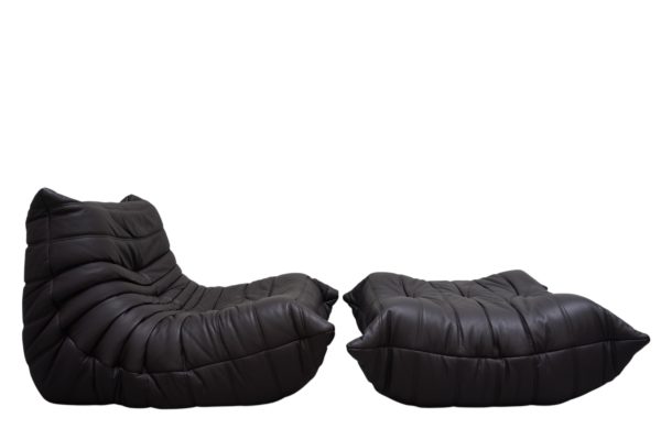 Chauffeuse et Pouf TOGO, Michel Ducaroy pour Ligne Roset – Image 3