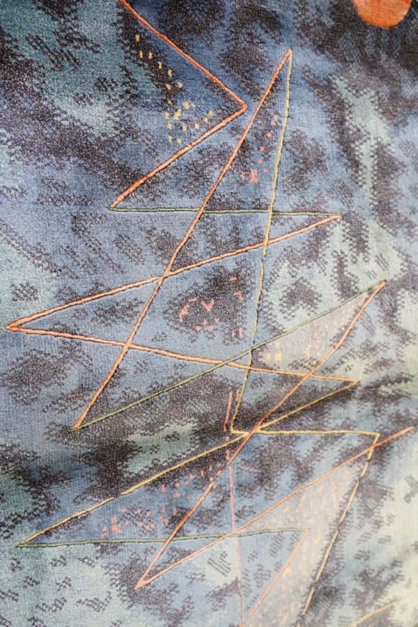 Tapis murale abstrait en laine de PAUL KLEE