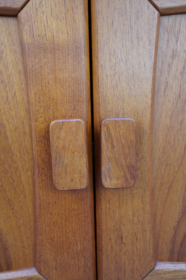 Cabinet scandinave en bois de teck, 1960's