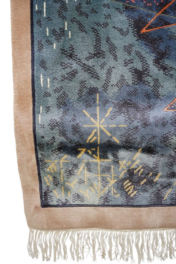 Tapis murale abstrait en laine de PAUL KLEE