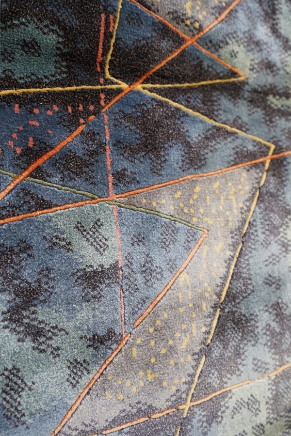 Tapis murale abstrait en laine de PAUL KLEE