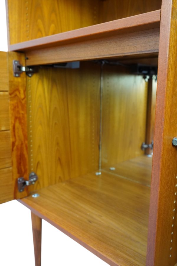 Cabinet scandinave en bois de teck, 1960's