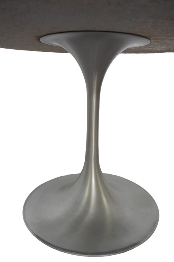 Table de salle à manger marbré, pied tulipe, 1970's – Image 7