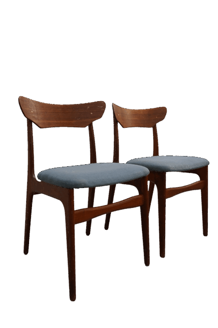 Paire de chaises de Schiønning & Elgaard, Randers Møbelfabrik