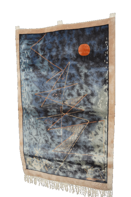 Tapis murale abstrait en laine de PAUL KLEE