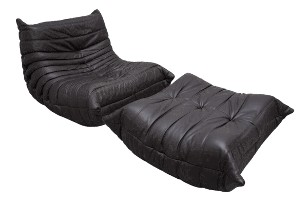 Chauffeuse et Pouf TOGO, Michel Ducaroy pour Ligne Roset