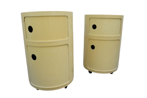 Duo de caissons mulitifonctions Componibili pour Kartell, Italie 1970's