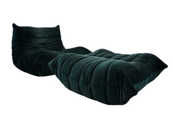 Chauffeuse et pouf TOGO, Ligne Roset par Michel Ducaroy 2020'