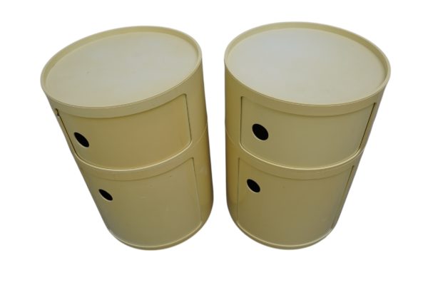 Duo de caissons mulitifonctions Componibili pour Kartell, Italie 1970's