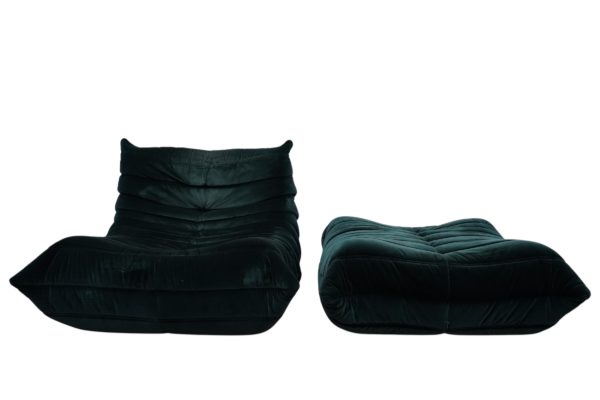 Chauffeuse et pouf TOGO, Ligne Roset par Michel Ducaroy 2020'