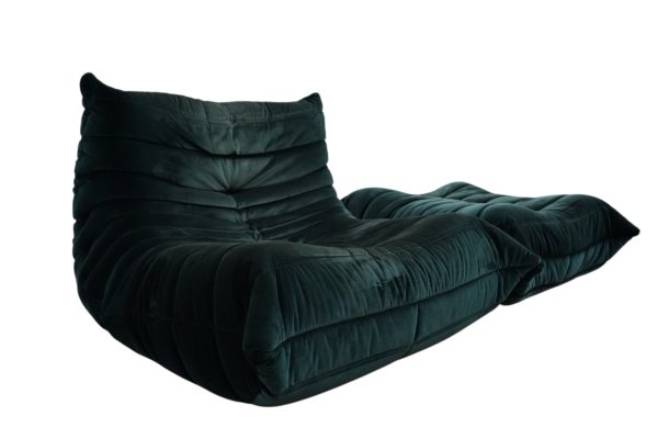 Chauffeuse et pouf TOGO, Ligne Roset par Michel Ducaroy 2020'