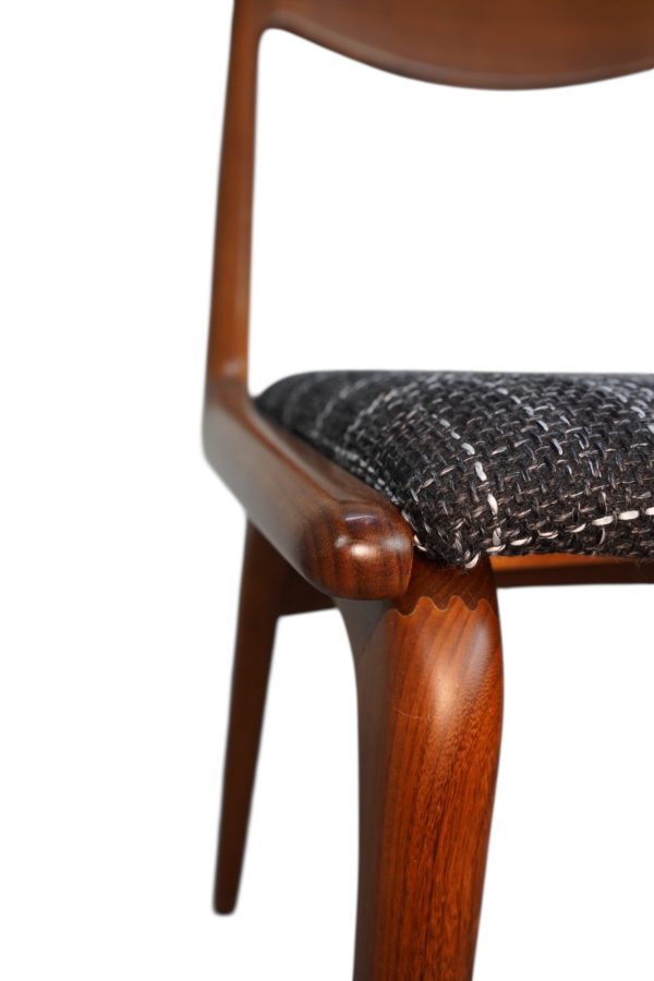 Ensemble de 6 chaises de salle à manger boomerang conçues par Alfred et Erik Christiansen pour Slagelse