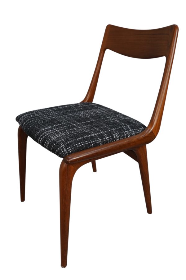 Ensemble de 6 chaises de salle à manger boomerang conçues par Alfred et Erik Christiansen pour Slagelse
