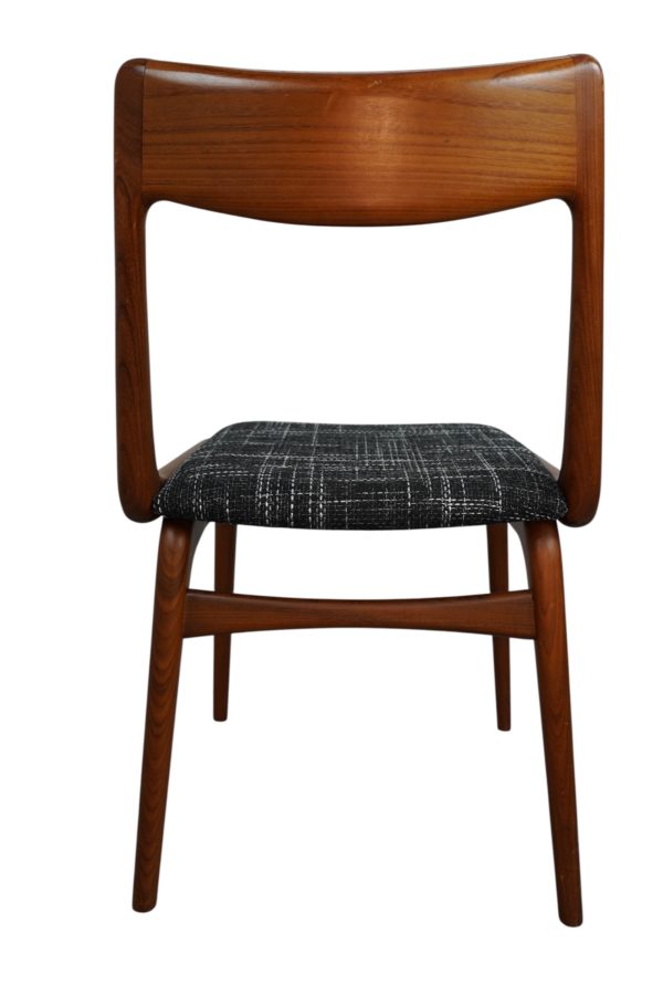 Ensemble de 6 chaises de salle à manger boomerang conçues par Alfred et Erik Christiansen pour Slagelse