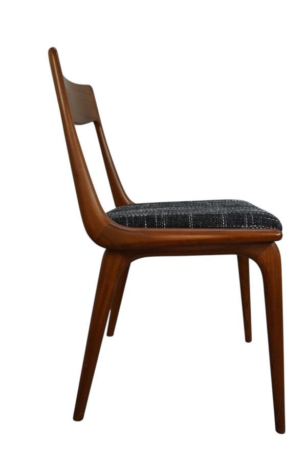 Ensemble de 6 chaises de salle à manger boomerang conçues par Alfred et Erik Christiansen pour Slagelse