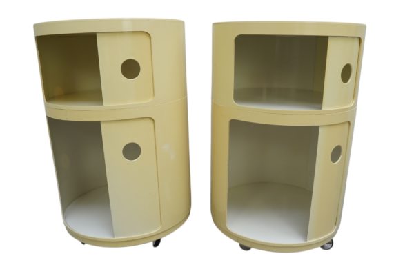 Duo de caissons mulitifonctions Componibili pour Kartell, Italie 1970's