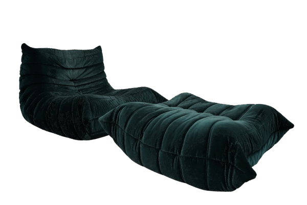 Chauffeuse et pouf TOGO, Ligne Roset par Michel Ducaroy 2020'