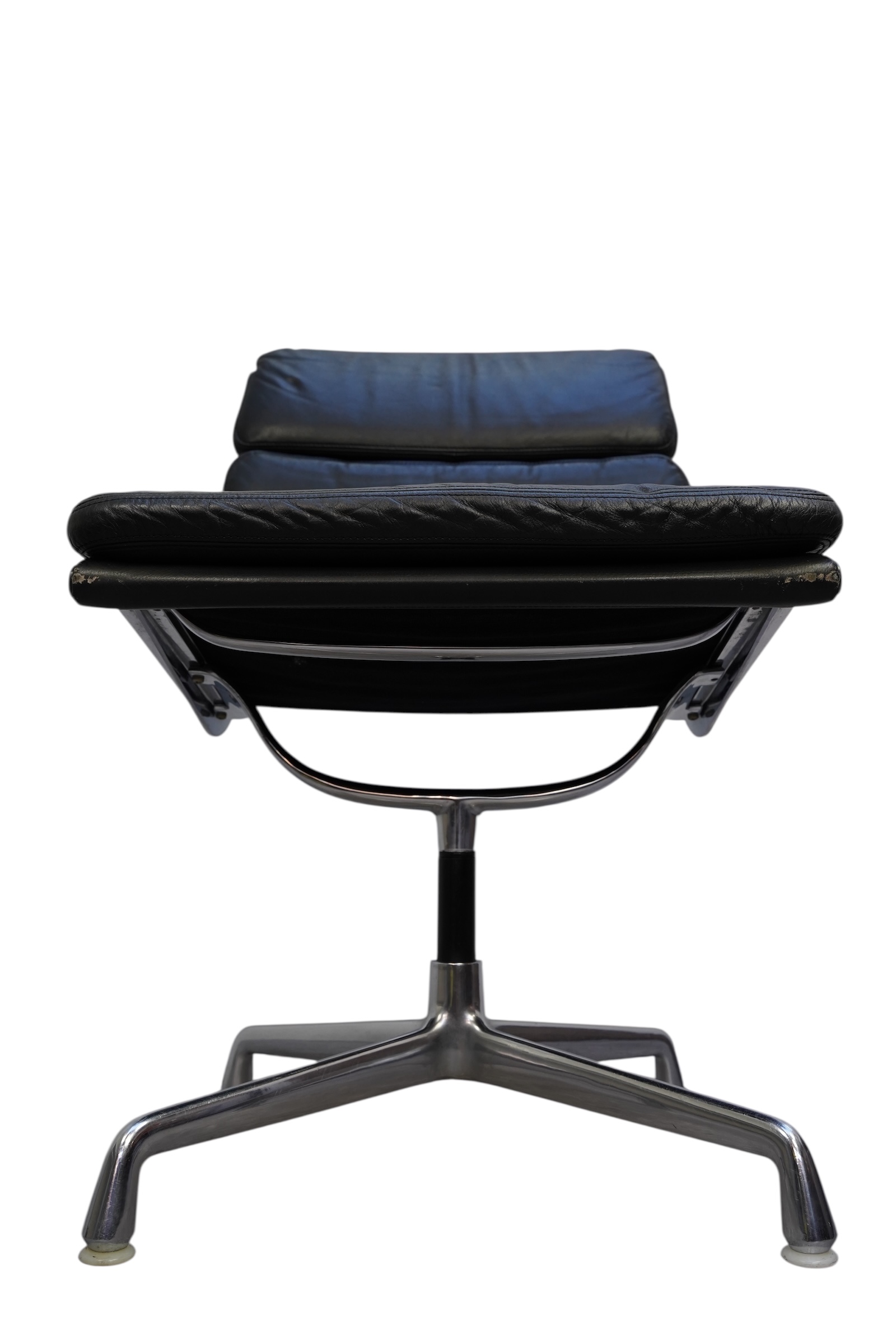 EA 205 Soft Pad en cuir noir de Herman Miller pour Vitra