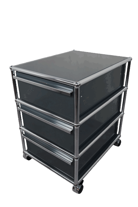 Corps de bureau d'appoint sur roulette USM