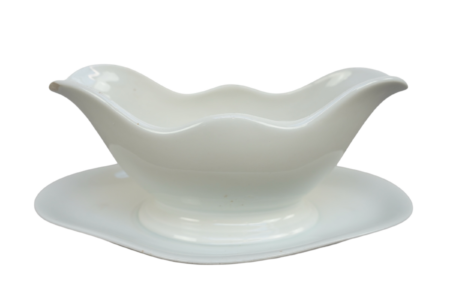 Saucière en porcelaine blanche