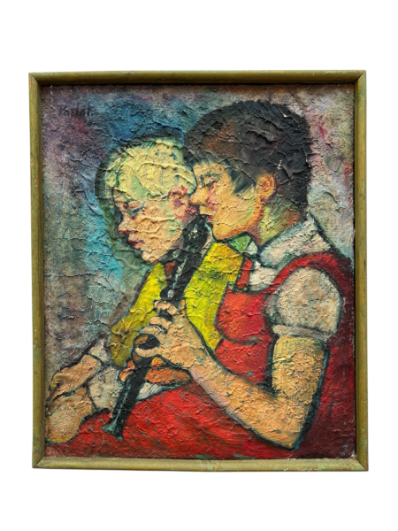 Peinture à l'huile expressioniste