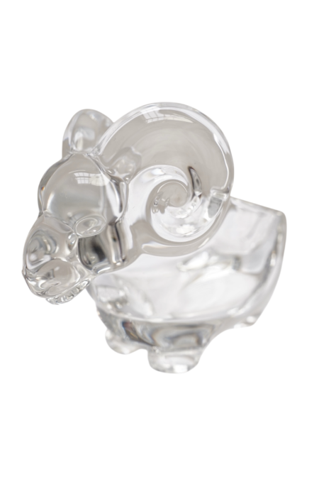 Cendrier en cristal, cristallerie française de Vannes-le-Châtel