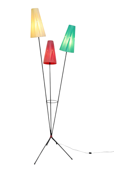 Lampadaire tripode des 1950