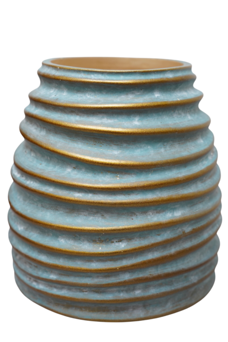 Vase en poterie artisanale, 1970's