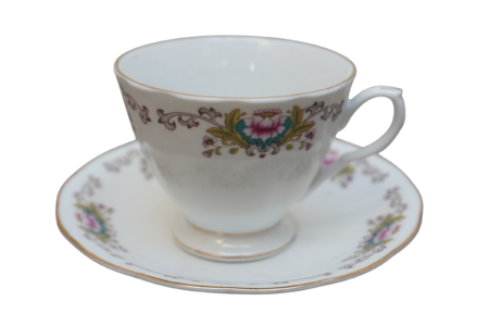 Coffret de 6 tasses et sous-tasses en porcelaine fine de Liling