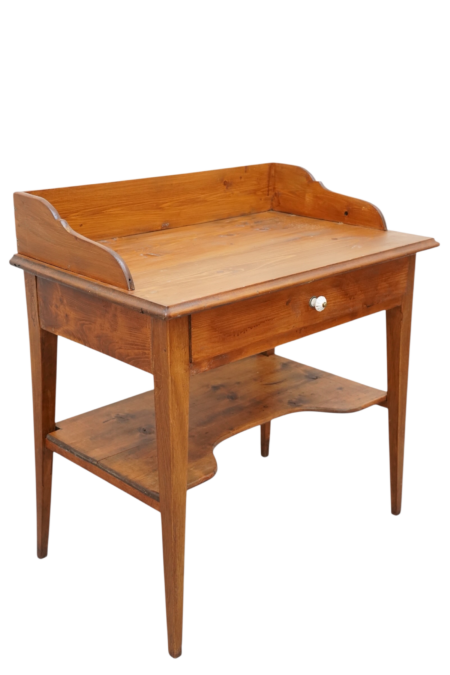 Table de toilette ancienne, style rustique début du XXe