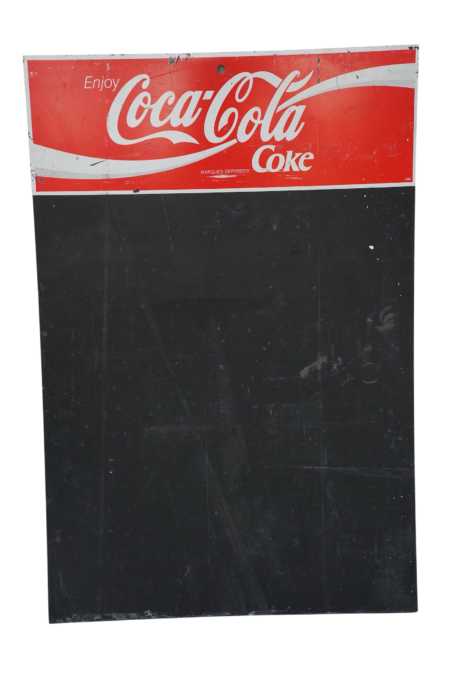 Ardoise publicitaire Coca-Cola